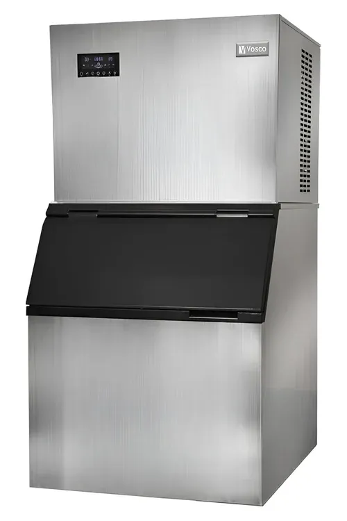 Vosco VSC-250C Hazneli Küp Buz Makinesi, 250 kg/gün, 76x78x140 cm, VSC-250C