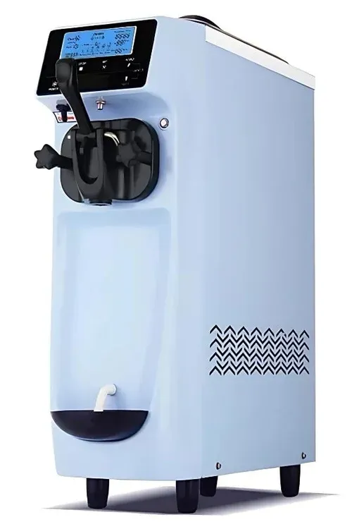 Vosco Tek Kollu Soft Set Üstü Dondurma Makinesi, Mavi, VST-16EM