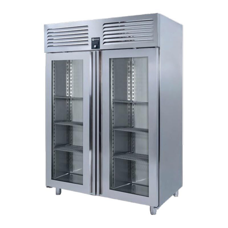 Ice Inox Dik Tip Deepfreeze 2 Cam Kapılı, VTS 1150 N CR-VG, 140x77x210