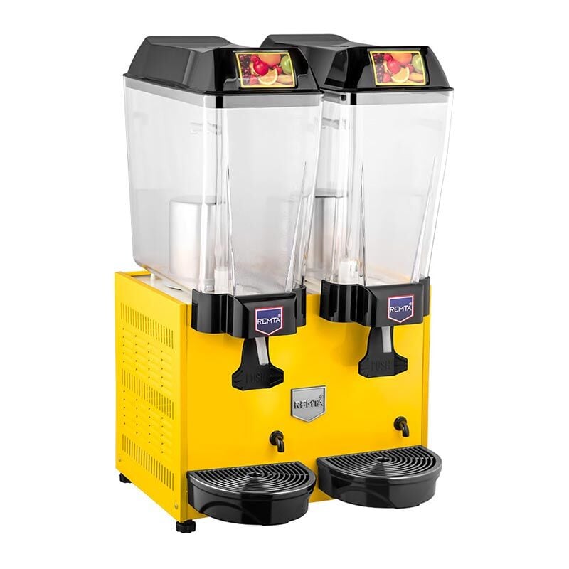 Remta Şerbet+Şerbet Soğutucu, 2 Hazneli, 20+20 L, Sarı, 44x48x75, ST12.SARI