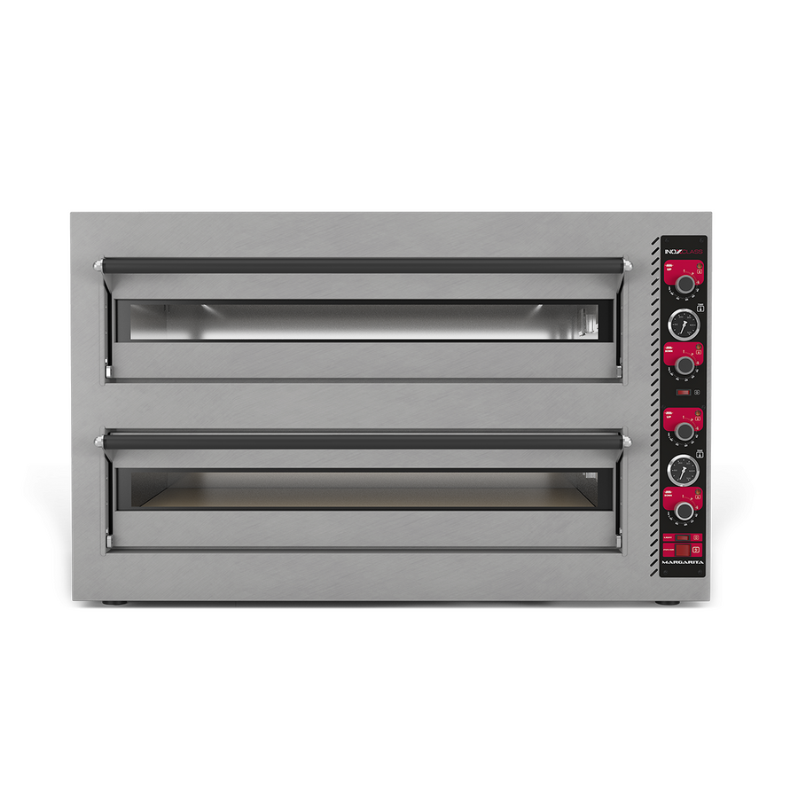 Inoxclass Çift Katlı Elektrikli Pizza Fırını 33 cm x 12 Pizza Kapasiteli, Margarita C-602E