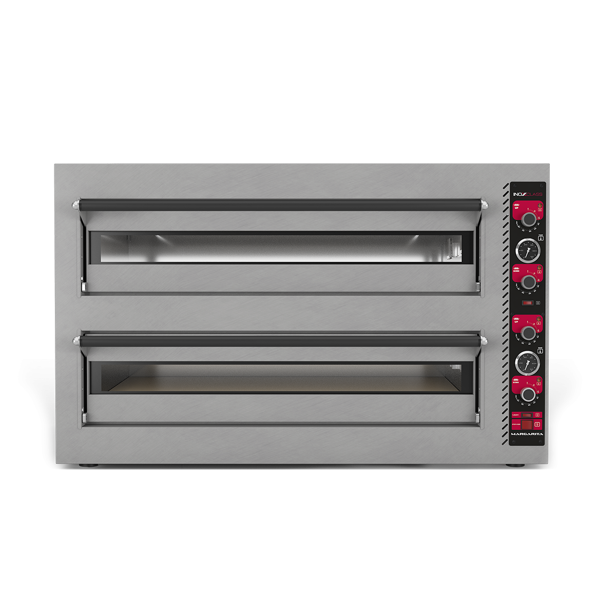 Inoxclass Çift Katlı Elektrikli Pizza Fırını 30 cm x 12 Kapasiteli, Margarita M-602E