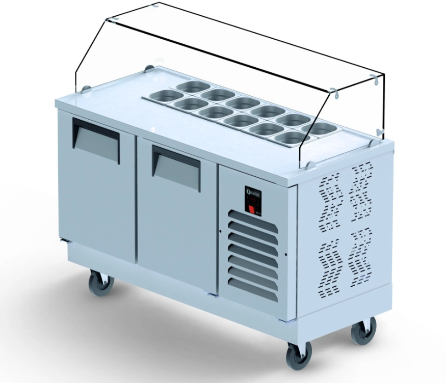 Ice Inox Hazırlık Buzdolabı 4 Kapılı FTS 650 CR, 250x70x130