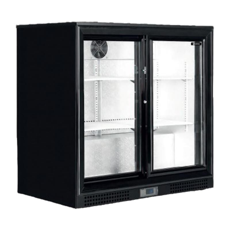Ice Inox Bar Tipi Çarpma Kapı Buzdolabı 2 Kapılı GBB 250, 90X53X90