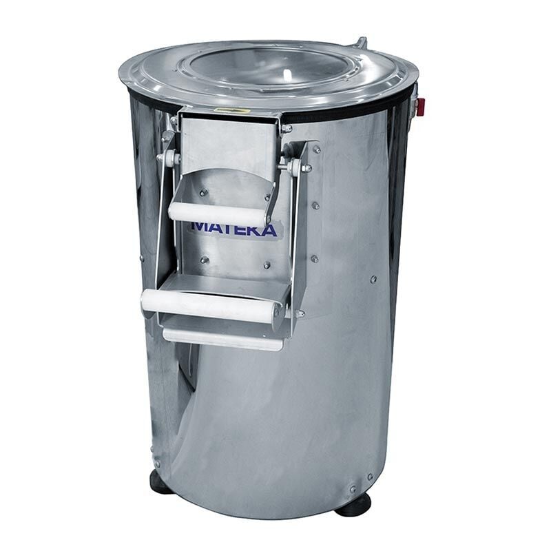 Mateka PAT 750KM Alüminyum Redüktörlü Patates Soyma Makinesi, Taş Disk, 15 kg, 220V, 104902