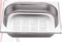 Üret Çelik GN 1/2 40mm Delikli Gastronom Küvet, GST 62