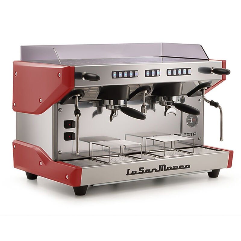 La San Marco Delecta 2 Gruplu Espresso Makinesi, Kırmızı,