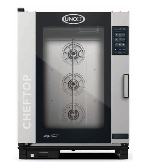 Unox Cheftop Plus Combi Fırın, 10 GN 2/1 Kapasiteli, Gazlı, XEVC-1021-GPRM