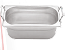 Üret Çelik GN 1/2 200mm Saplı Gastronom Küvet, GST 113