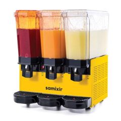 Samixir Klasik Triple Soğuk İçecek Dispenseri, 20+20+20 L, Sarı, Fıskiyeli, 54x52x66 cm, 60.SSSY
