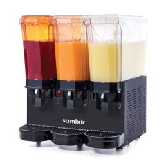 Samixir Klasik Triple Soğuk İçecek Dispenseri, 20+20+20 L, Siyah, Fıskiyeli, 54x52x66 cm, 60.SSSB