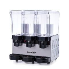 Samixir Klasik Triple Soğuk İçecek Dispenseri, 20+20+20 L, Inox, Fıskiyeli, 54x52x66 cm, 60.SSSI