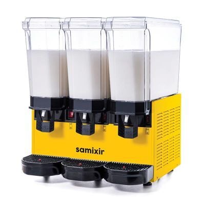 Samixir Klasik Triple Soğuk İçecek Dispenseri, 20+20+20 L, Sarı, Karıştırıcılı , 54x52x66 cm, 60.MMMY