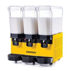 Samixir Klasik Triple Soğuk İçecek Dispenseri, 20+20+20 L, Sarı, Karıştırıcılı , 54x52x66 cm, 60.MMMY
