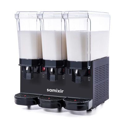 Samixir Klasik Triple Soğuk İçecek Dispenseri, 20+20+20 L, Siyah, Karıştırıcılı , 54x52x66 cm, 60.MMMB