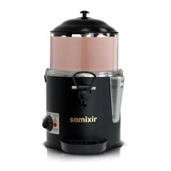 Samixir Panoramik Sıcak İçecek Dispenseri,Sıcak Çikolata,Sahlep,Çorba Makinesi, 10 L, Siyah , HOT10.DNB
