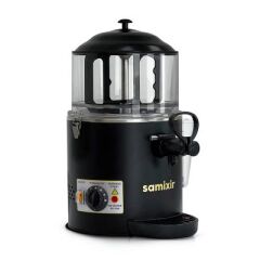 Samixir Panoramik Sıcak İçecek Dispenseri,Sıcak Çikolata,Sahlep,Çorba Makinesi, 10 L, Siyah , HOT10.DNB