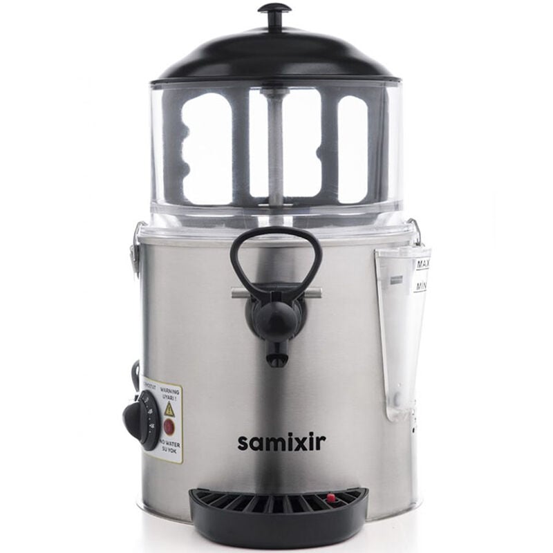 Samixir SC06 Panoramik Sıcak Çikolata ve Sahlep Makinesi, 6 L, Inox