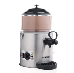 Samixir Panoramik Sıcak İçecek Dispenseri,Sıcak Çikolata,Sahlep,Çorba Makinesi, 5 L, Inox , 27x36x45 cm, SC05.I