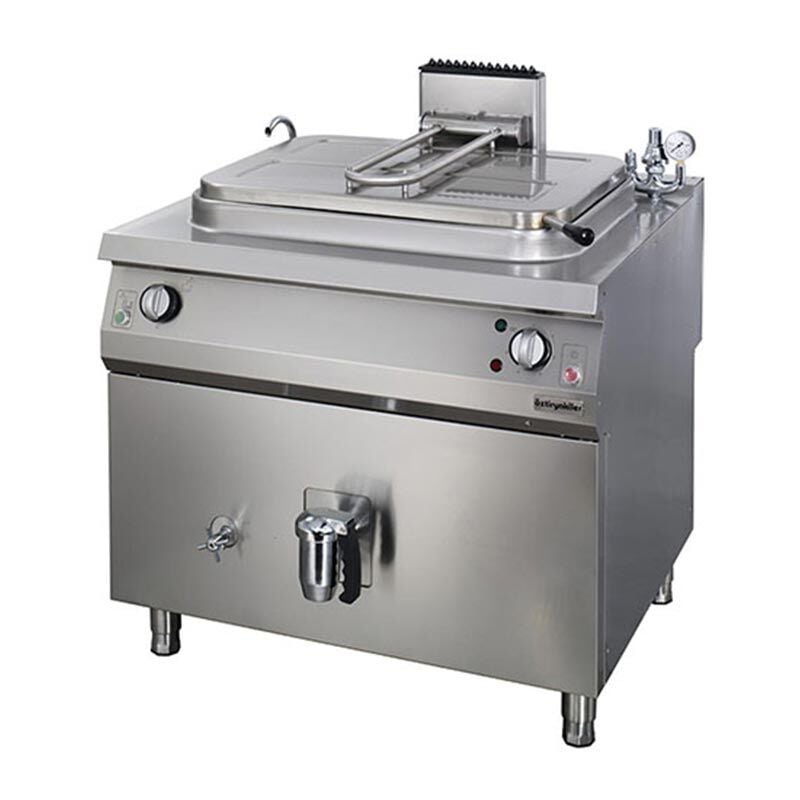 Öztiryakiler İndirekt Kaynatma Tenceresi, 250 L, Elektrikli, 7855.N1.10908.07