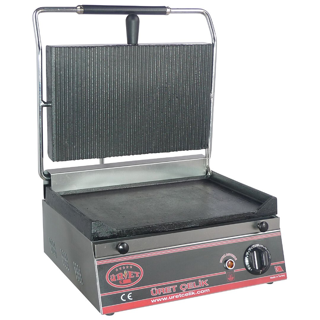 Üret Çelik 16 Dilim (Alt Düz - Üst Oluklu) Tost Makinesi, STM8