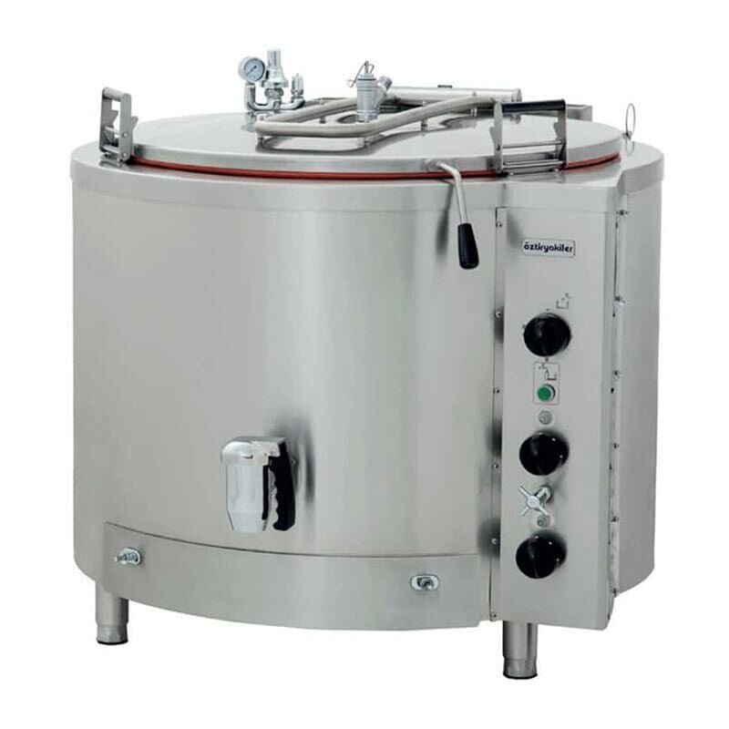 Öztiryakiler Sabit Model İndirekt Kaynatma Tenceresi, 300 L, Gazlı, 7855.00300.01