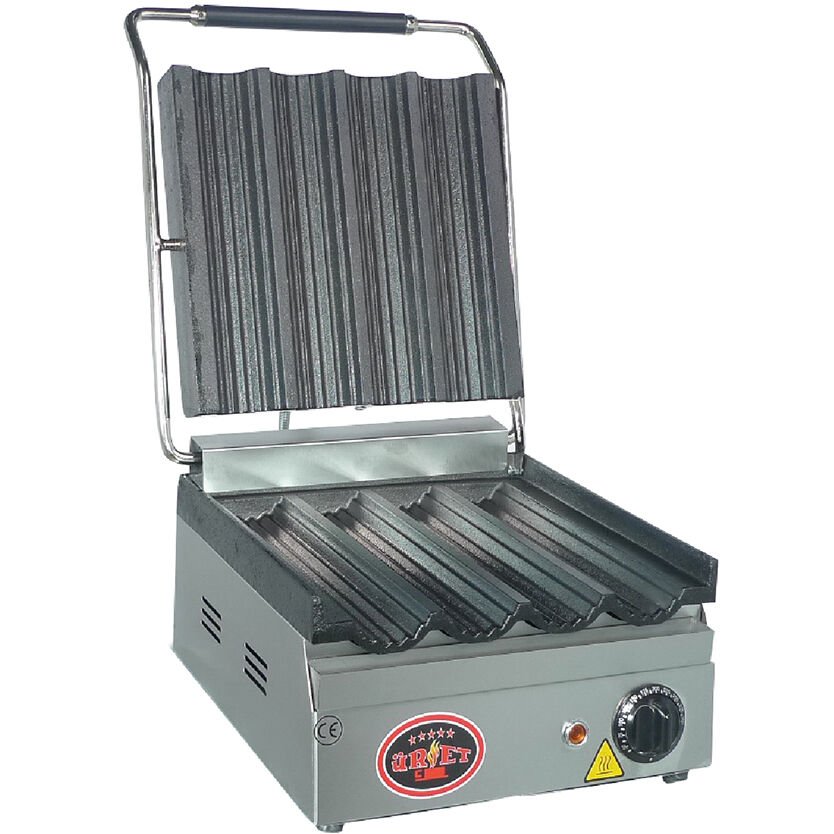 Üret Çelik Dürüm Tost Makinesi 4'Lü, STM 6