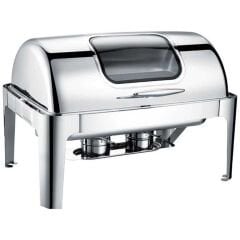 Epinox Chafing Dish Roll Top Camlı 9 L 1/1 CDR-9C