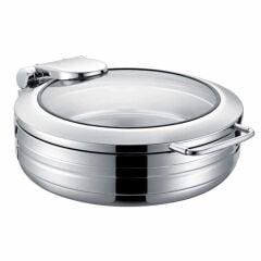 Epinox Chafing Dish Lüks 2/3 Yuvarlak 6L 2/3 CYL-6Y