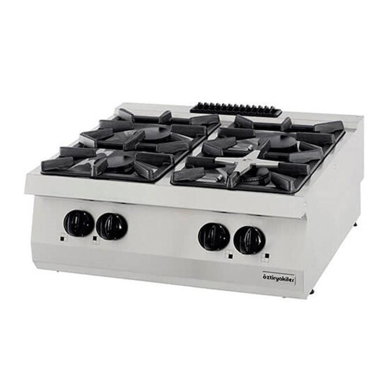 Öztiryakiler 700 Seri OSOG 8070 LP Dörtlü Set Üstü Ocak 80x70x28 cm Gazlı, 7865.N1.80703.35LP