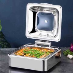 Epinox Chafing Dish Hidrolik Kapak 6 L 2/3 Gömme CDH-6G