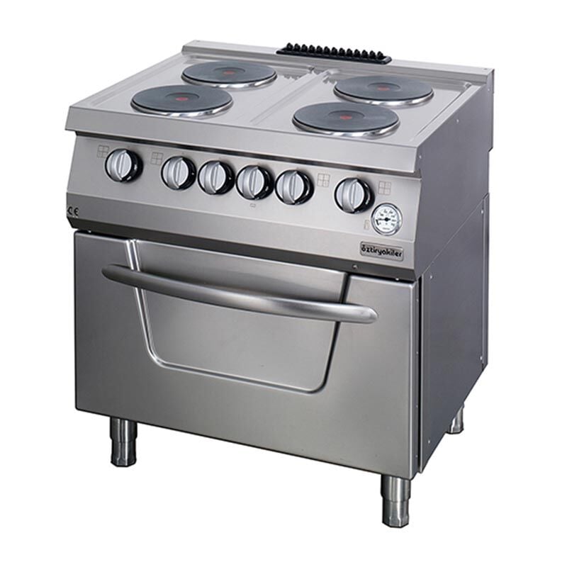 Öztiryakiler Fırınlı 4 Ocaklı Kuzine, 80x70x85 cm Elektrikli, 7865.N1.80708.02