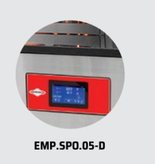 Empero Digital Gazlı ve Odunlu Döner Tabanlı Pizza Fırını, 165x170x197, EMP.SPO.05-D