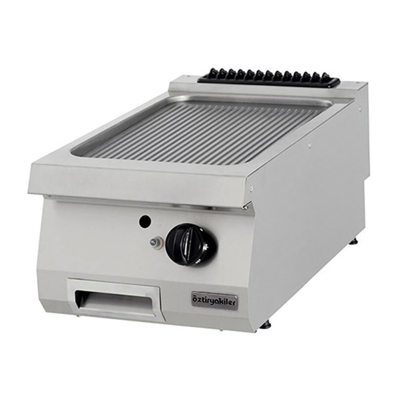 Öztiryakiler 700 Seri OGG 4070 N Oluklu Grill Plate, 40x70 cm Sert Krom Kaplı Gazlı, 7864.N1.40703.03C