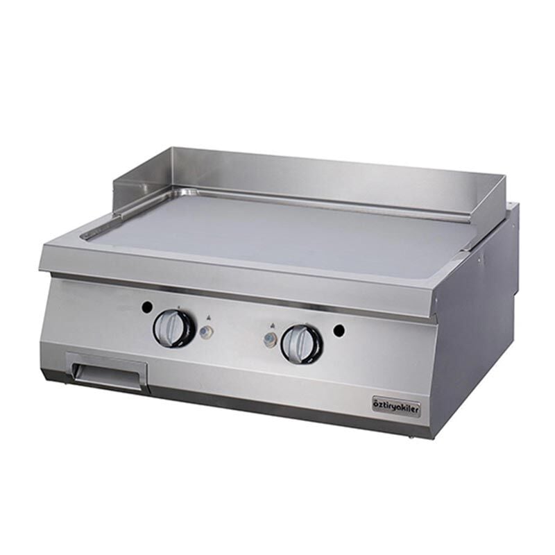 Öztiryakiler 700 Seri OGG 8070 Düz Grill Plate, 80x70x30 cm Gazlı, 7864.N1.80703.19