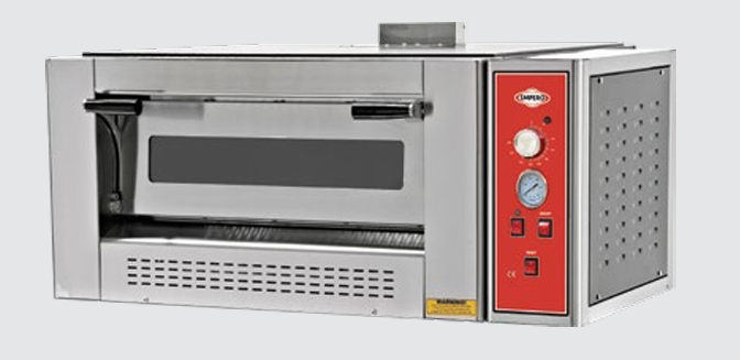 Empero Gazlı Pizza Fırını Tek Katlı, 110x95x52, EMP.4G