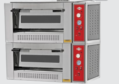Empero Gazlı Pizza Fırını İki Katlı, 110x95x99, EMP.4+4G