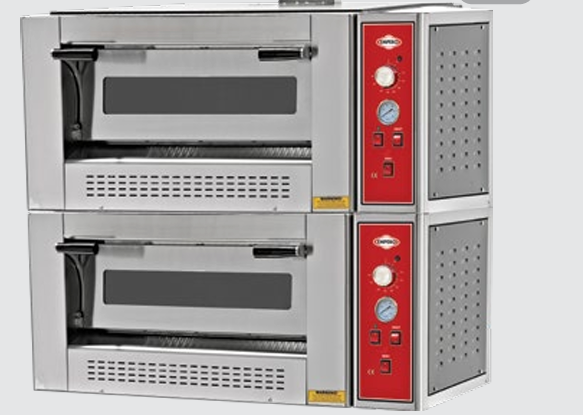 Empero Gazlı Pizza Fırını İki Katlı, 140x95x99, EMP.6+6G
