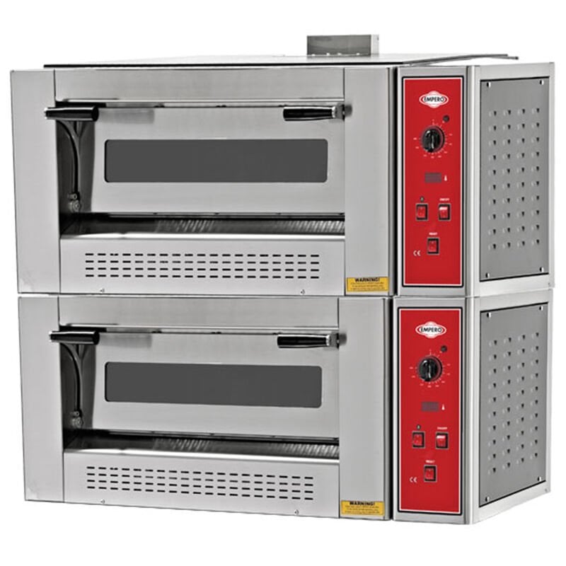 Empero Gazlı Pizza Fırını İki Katlı, 140x95x99, EMP.6+6G
