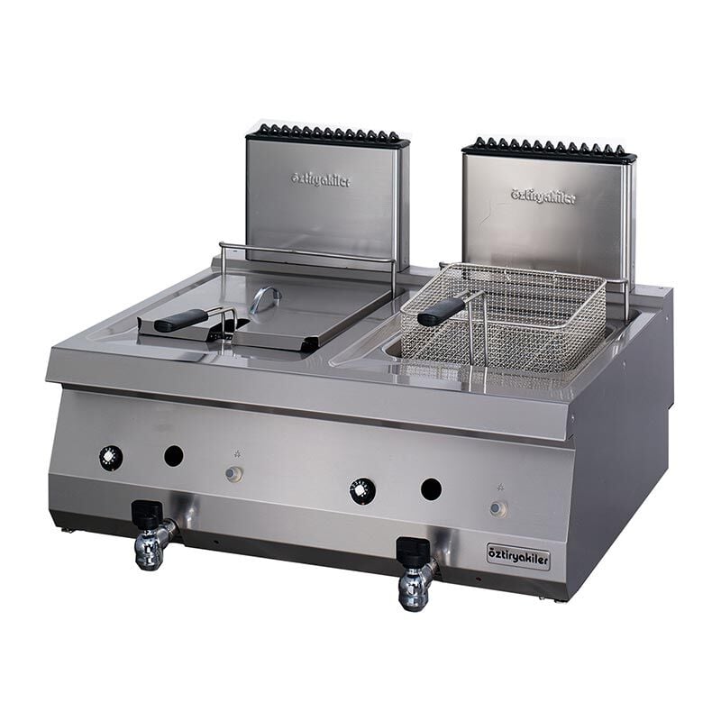 Öztiryakiler Setüstü Fritöz, 12+12 L, Gazlı, 7856.N1.80703.13