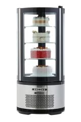 Vosco VFT-100R Dikey Pasta Teşhir Dolabı, 100 L, 49x49x106 cm, VFT-100R