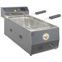 Üret Çelik 15 Litre Tek Gözlü Fritöz, FRT 8