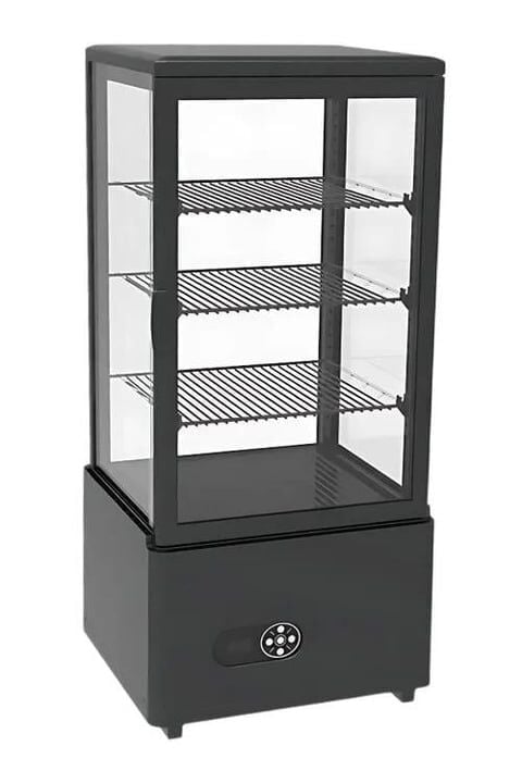 Vosco VFT-78L Dikey Soğutmalı Teşhir Dolabı, 78 L, Siyah, 45x41x97 cm, VFT-78L SİYAH