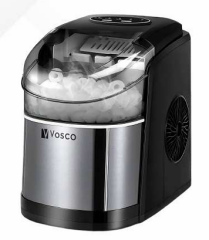 Vosco VHZB-12C  Ekonomik Set Üstü Buz Makinesi, Parmak Buz, 12 Kg, Siyah ,24x35x33 cm, VHZB-12C SİYAH