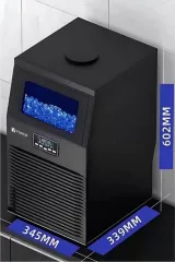 Vosco VSC-23C Buz Makinesi 23 Kg/Gün Küp Buz, 34x33x60 cm, Siyah, VSC-23C