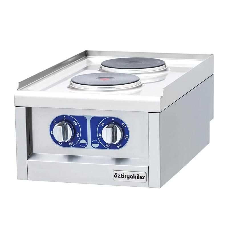 Öztiryakiler 600 Seri 2 Gözlü Set Üstü Ocak, 40x60x26 cm, Elektrikli, 7865.N1.40603.13