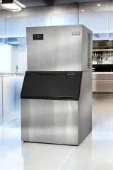 Vosco VSC-250C Hazneli Küp Buz Makinesi, 250 kg/gün, 76x78x140 cm, VSC-250C