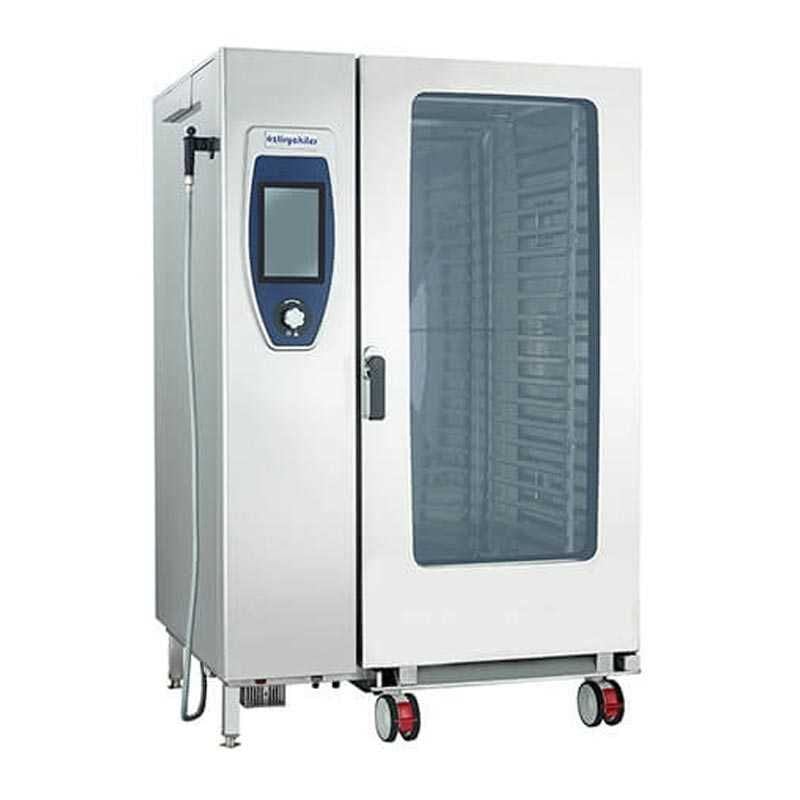 Öztiryakiler Konveksiyonlu Kombi Fırın, GN 2/1 20 Tepsi Kapasiteli, Elektrikli, Kit Arabalı