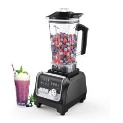 Vosco VHS-206C Pro Dijital Buz Kırıcı Bar Blender, 2 L, 2200 W, Siyah, VHS-206C SİYAH