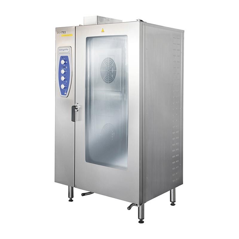 Öztiryakiler OKFG 202 Konveksiyonlu Kızaklı Fırın, 20 Adet GN 2/1 Tepsi Kapasiteli, Gazlı, 7890.20G21.03